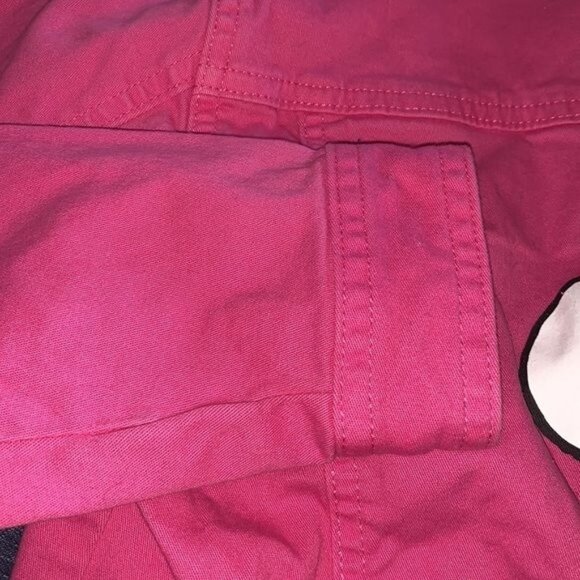 Peanuts Snoopy Woodstock Pink Denim Jacket With Floral Details - Picture 6 of 8